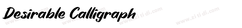 Desirable Calligraph字体转换 Desirable Calligraph字体转换